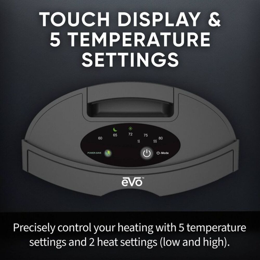 EVO Evolution Twin Ceramic Personal Space Small Po Black - Picture 6 of 11